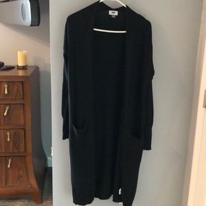 Black old navy duster